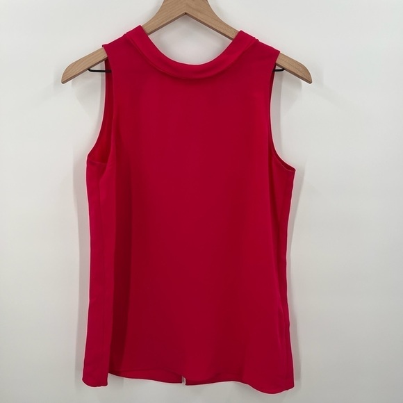 3.1 Phillip Lim Red 100% Silk Tie Blouse Size 0 - Picture 2 of 5